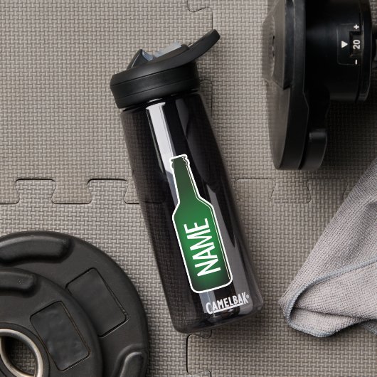 Grappige groene bierfles logo aangepaste waterfles (Gym)