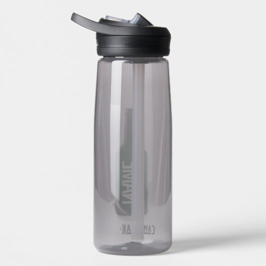 Grappige groene bierfles logo aangepaste waterfles (Rechts)