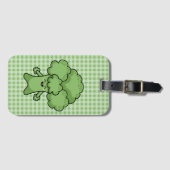 Grappige Groene Broccoli Bagagelabel (Voorkant (horizontaal))