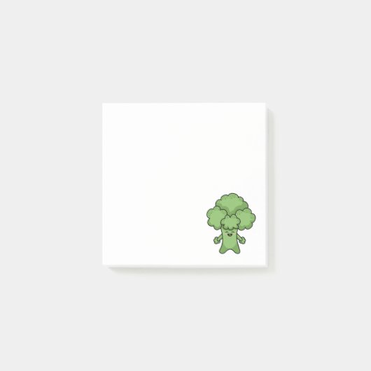 Grappige Groene Broccoli Post-it® Notes (Voorkant)