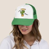 Grappige groene cactus trucker pet (In situ)