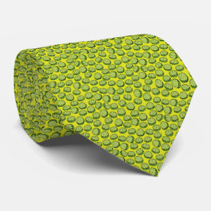 Grappige groene kleine augurk plakjes patroon nieu stropdas
