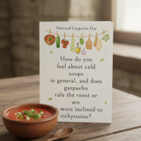 grappige groenten Nationale Gazpacho Dag