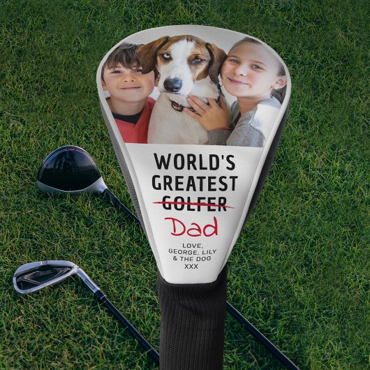 Grappige Grootste Golfer Custom Foto Vaderdag Golfheadcover
