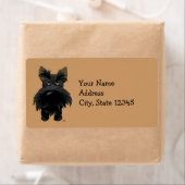 Grappige grote neus Scottie Etiket (Insitu)