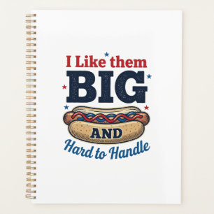 Grappige Grote Warme Hotdog Vintage T-Shirt Ontwer Planner