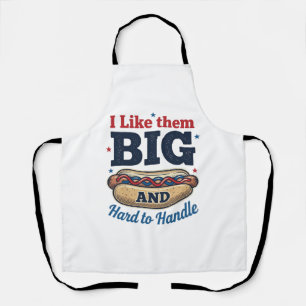 Grappige Grote Warme Hotdog Vintage T-Shirt Ontwer Schort