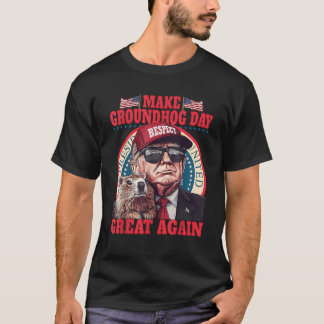 Grappige Groundhog maken Groundhog Day weer geweld T-shirt