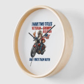 Grappige Grumpy Old Man Veteran Motorcycle (Hoek)