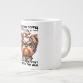 Grappige Grumpy Yorkshire Terrier Dog Mok (Voorkant rechts)