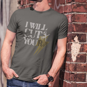 Grappige Grunge Hair Stylist Kapper Phrase T-shirt
