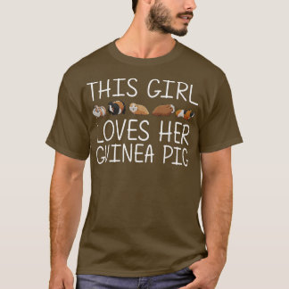 Grappige Guinese Biggetjes Kunst voor Meisjes Kind T-shirt
