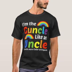 Grappige Guncle Gay Uncle Pride Kleur Regenboog T-shirt