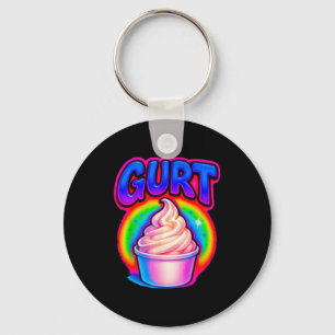 Grappige Gurt Brainrot Meme Yoghurt Gen Z Slaang G Sleutelhanger
