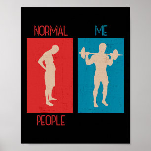 Grappige Gym Gag Gezegde Workout Fitness Oefening Poster
