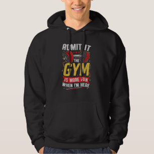 Grappige Gym PNG Geef het toe Hoodie