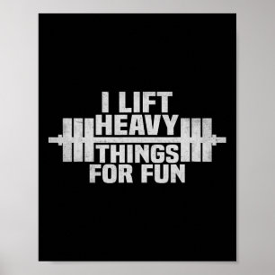 Grappige Gym Pun Gewichtheffen Muscle Crew Workout Poster