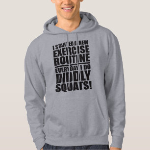 Grappige Gym Quote - Diddly Squats Hoodie