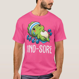 Grappige Gym Workout Dinosaurus Gewichtheffen Gym T-shirt