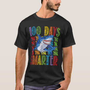 Grappige haai 100 dagen slimmer 100 dagen school t-shirt