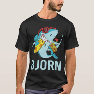 Grappige haai - Bjorn naam T-shirt