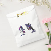 Grappige haai bruid en bruidegom bruiloft gunst ta bedankzakje (Gezegeld)