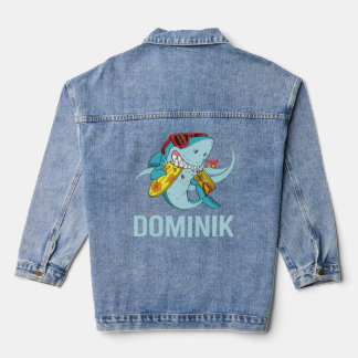 Grappige haai - Dominik Naam Denim Jacket