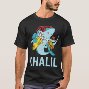 Grappige haai - Khalil naam T-shirt
