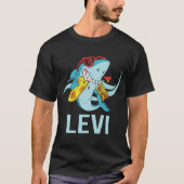 Grappige Haai - Levi Name T-shirt (Voorkant)