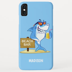 Grappige haai op maat gemaakte telefoonhoesjes iPhone XS max hoesje