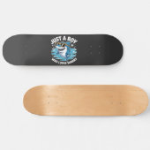 Grappige haaient quote skateboard (Horizontaal)