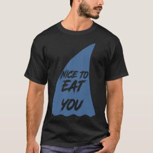 Grappige haaientaartvin lekker om op te eten voor t-shirt