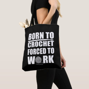 Grappige haaksters citaat haak cadeau draagtas