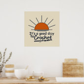 grappige haakwerk poster (Keuken)