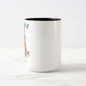Grappige Haan Cadeau – F-Caw-F Kip Ontwerp Tweekleurige Koffiemok (Center)