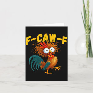 Grappige Haan Meme F-caw-f Grappige Kip Humor Cita Kaart