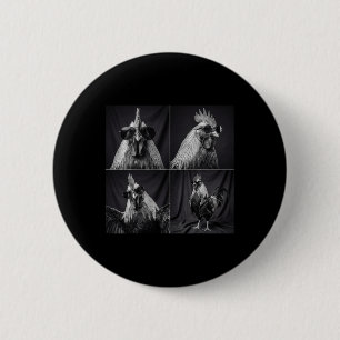 Grappige Haan Selfie Sarcastische Photobooth Kip Ronde Button 5,7 Cm
