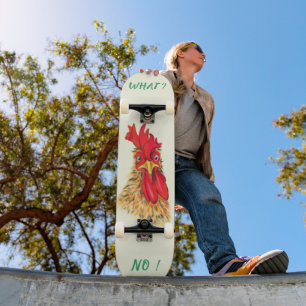 Grappige Haan Skateboard Aangepaste Tekst