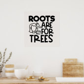 grappige haarstille woordwortels poster (Keuken)