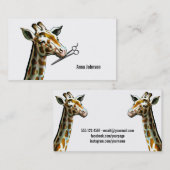 grappige haarstylist cosmetoloog visitekaartje (Voorkant / Achterkant)