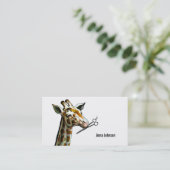 grappige haarstylist cosmetoloog visitekaartje (Staand voorkant)