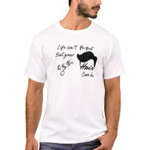 Grappige haarstylist Je leven is niet perfect