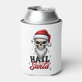 Grappige Hail Santa Claus Schedel Skelet Antichris Blikjeskoeler