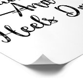 Grappige Hakken Down Paardrijden Gift Girl Poster (Hoek)