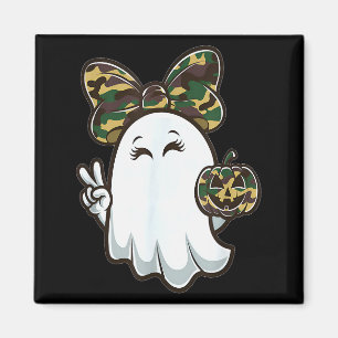Grappige Hallo Jachtseizoen Halloween Camouflage C Magneet