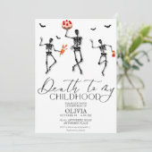 Grappige Halloween 13e verjaardag Kaart (Staand voorkant)