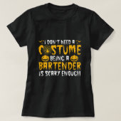 Grappige Halloween Bartender is eng T-shirt (Design voorkant)