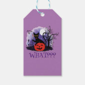 Grappige Halloween Bewitched Black Cat Wat? Cadeaulabel (Voorkant)