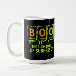 Grappige Halloween Boo Elements Science Surprise G Koffiemok