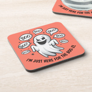 Grappige Halloween Boo Geest Coasters Bier Onderzetter